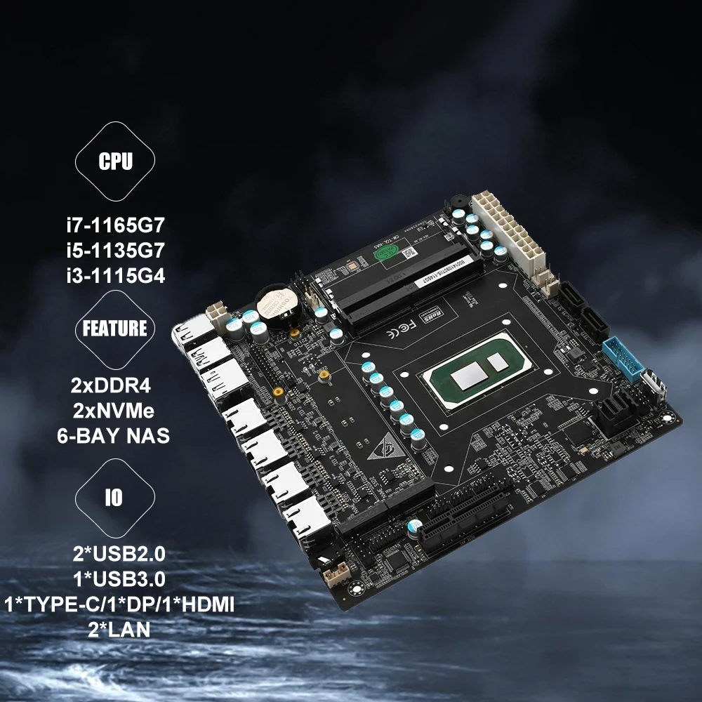 Nas Motherboard ITX Set Onboar - Nas Motherboard 8 Sata Mini Itx recension och pris